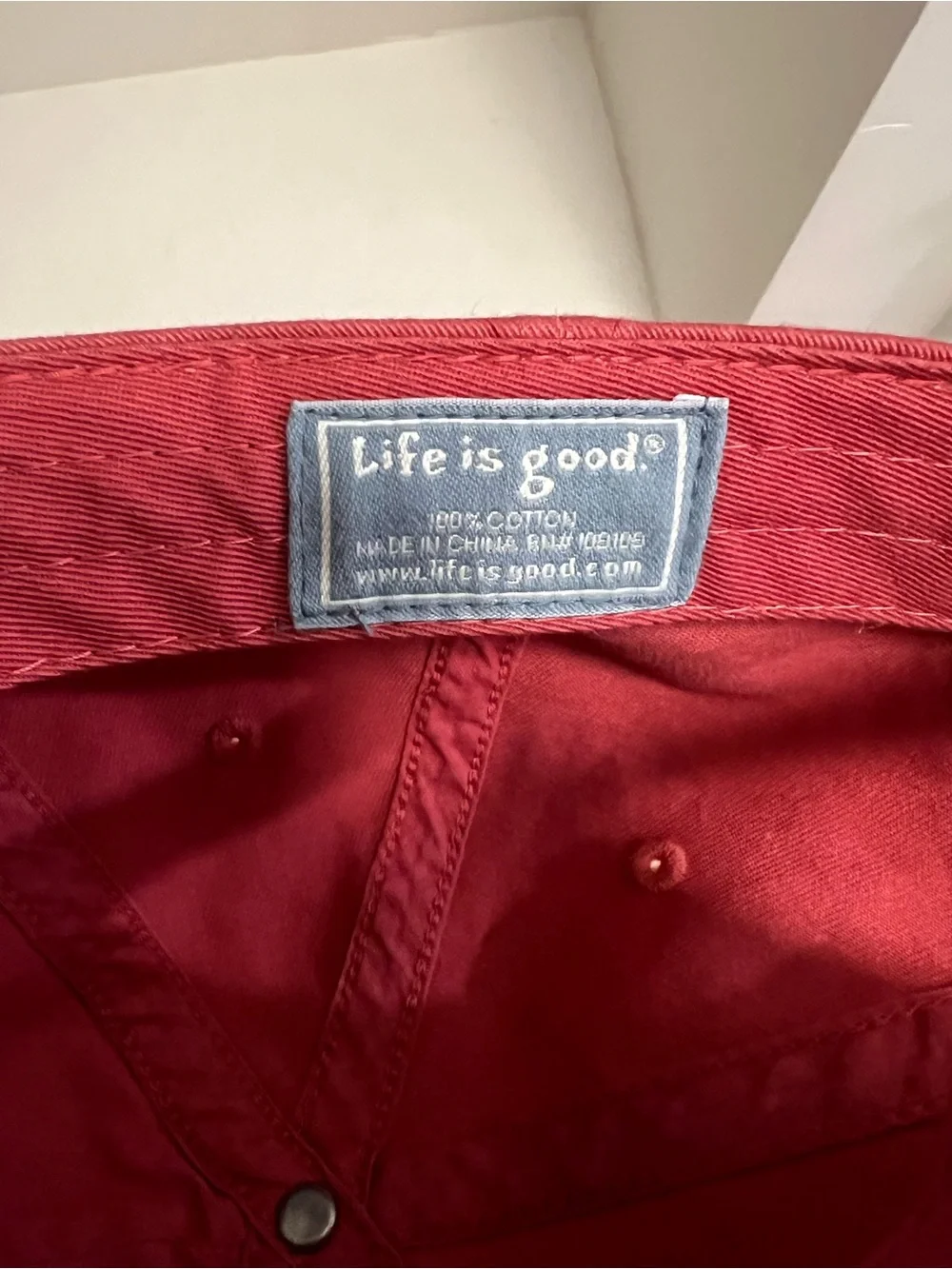 Life Is Good vibrant coral